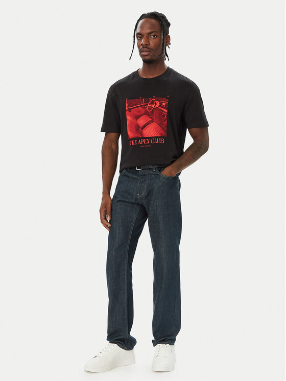 HUGO HUGO Camiseta Dikems 50568628 Negro Relaxed Fit