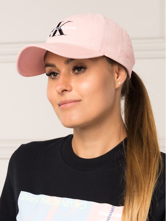 Calvin Klein Jeans Kepurė su snapeliu Calvin Klein Jeans J Ck Jeans Cap W K60K605693 Rožinė