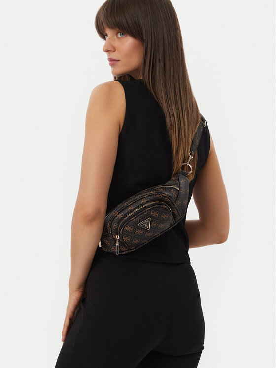 Guess Borsetă Guess Latona Travel TWHQ92 11080 Negru