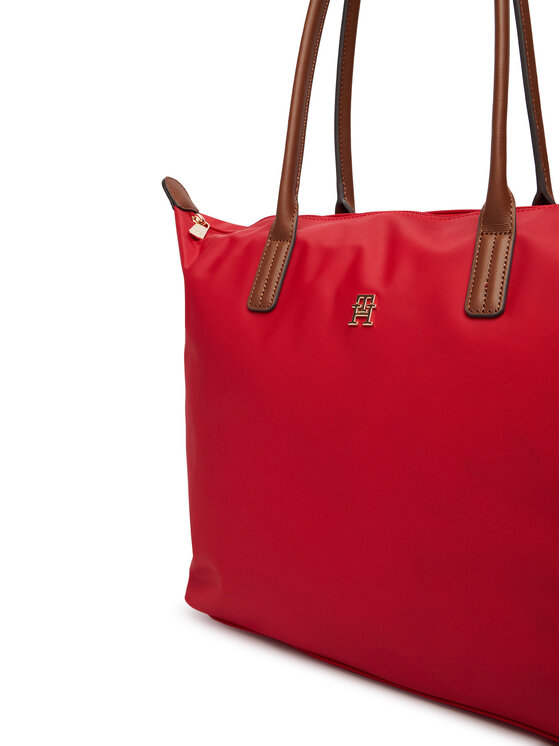 Tommy Hilfiger Ročna torba Tommy Hilfiger Popette Tote AW0AW17711 Rdeča