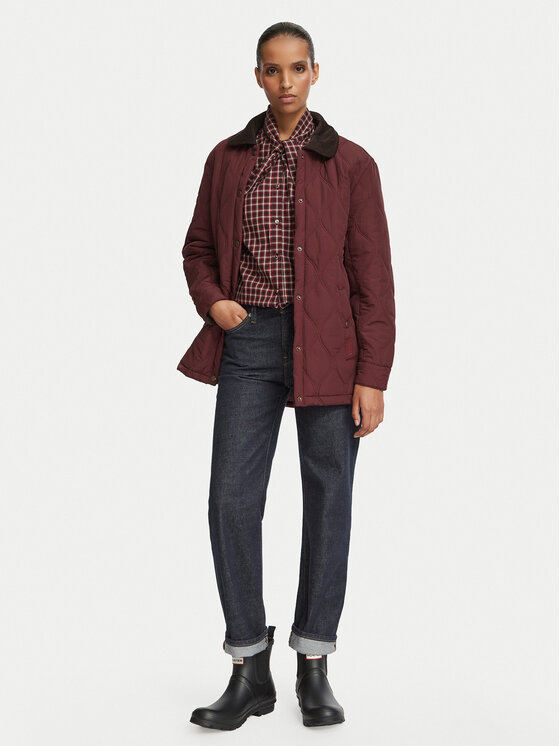 Hunter Hunter Prehodna jakna HARW0027262 Bordo rdeča Regular Fit
