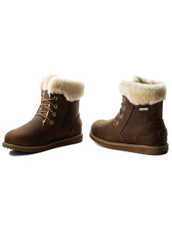 EMU Australia Škornji za sneg EMU Australia Shoreline Leather Lo W11588 Rjava