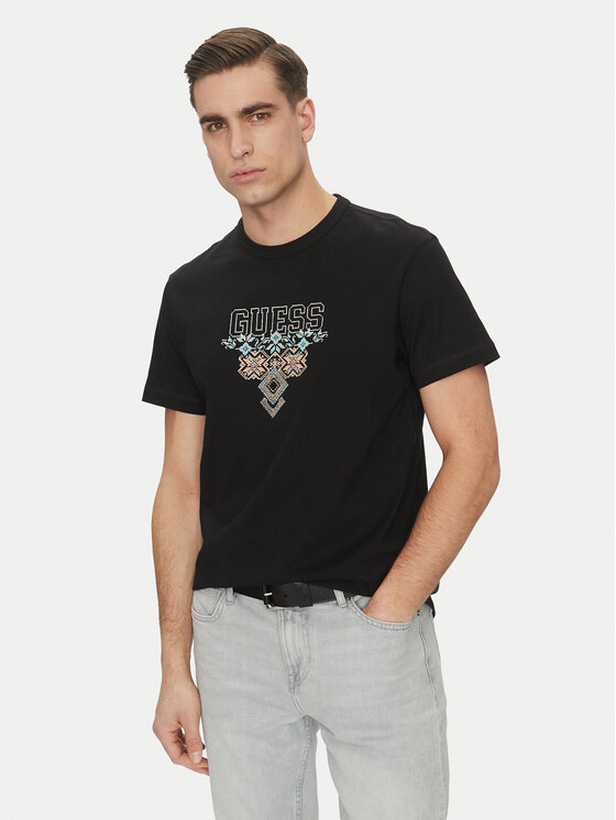 Guess Guess Majica 173007 Črna Classic Fit