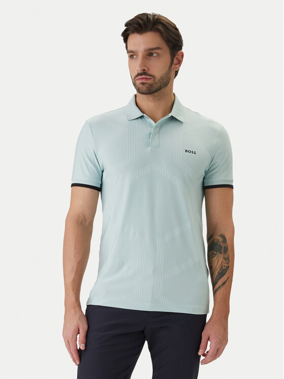 BOSS BOSS Polo Chip Hexa 50554561 Turquesa Regular Fit