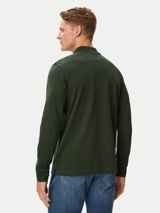 Beverly Hills Polo Club Beverly Hills Polo Club Polo P-SS26M-P424125BTGR Verde oscuro Regular Fit