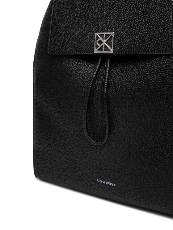 Calvin Klein Zaino Calvin Klein Emblem Hw Pebble Backpack LV04F3553G Nero