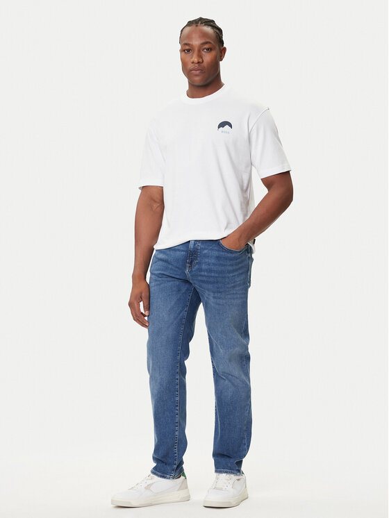 BOSS BOSS Camiseta Te_Move 50547087 Blanco Relaxed Fit