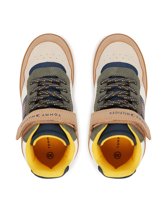 Tommy Hilfiger Αθλητικά Tommy Hilfiger High Top Lace-Up/Velcro Sneaker T1X9-35229-1269 S Έγχρωμο