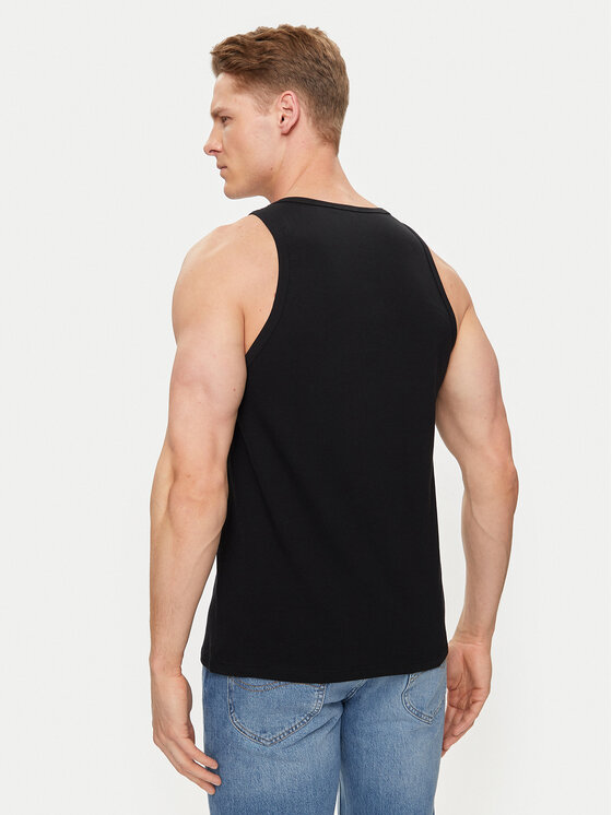 Versace Versace Tank top marškinėliai Medusa AUU01012 Juoda Regular Fit