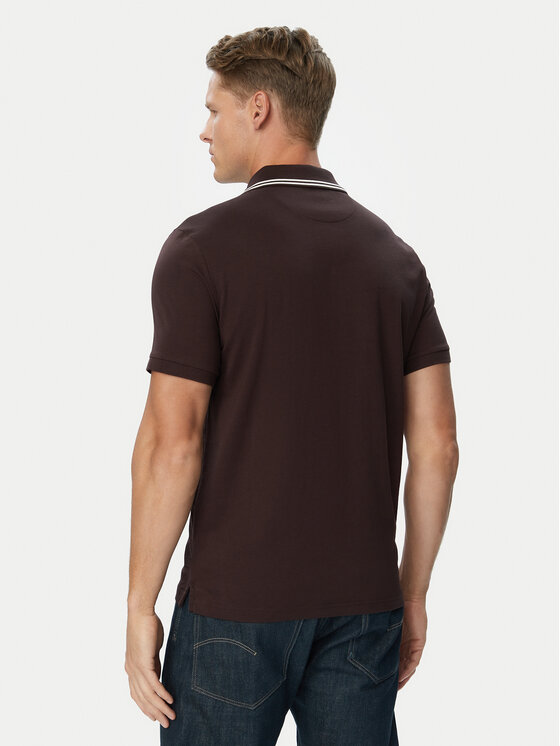 MICHAEL Michael Kors MICHAEL Michael Kors Polo CF6536S19P Marrón oscuro Regular Fit