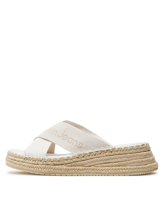 Calvin Klein Jeans Alpargatas Calvin Klein Jeans Sporty Wedge Rope Sandal Mr YW0YW01364 Blanco