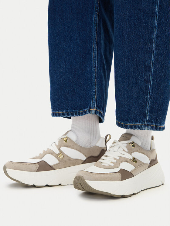 Geox Sneakersy Geox D Diamanta D36UFE 08522 C0118 Biały