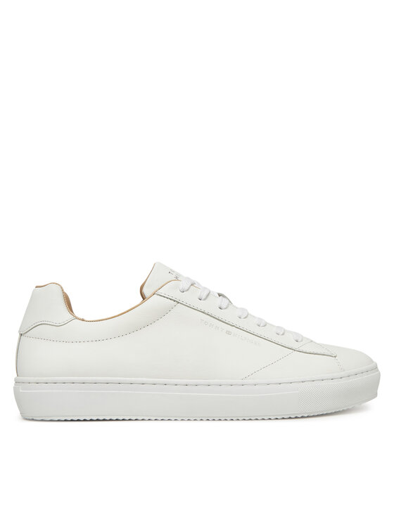 Tommy Hilfiger Sneakers Tommy Hilfiger Premium Cupsole Leather FM0FM05412 Alb