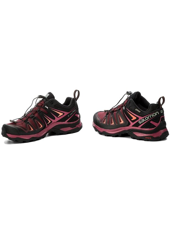 Salomon Trekking čevlji Salomon X Ultra 3 Gtx W GORE-TEX 398681 20 V0 Tawny Port/Black/Living Coral