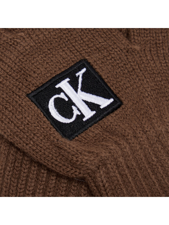 Calvin Klein Jeans Rękawiczki dziecięce Calvin Klein Jeans Monogram IU0IU00363 Brązowy