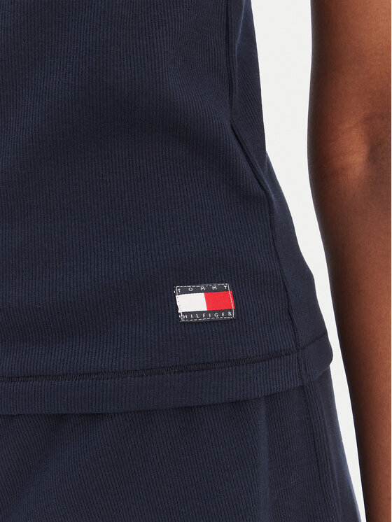 Tommy Hilfiger Tommy Hilfiger Top UW0UW06308 Mornarsko modra Regular Fit