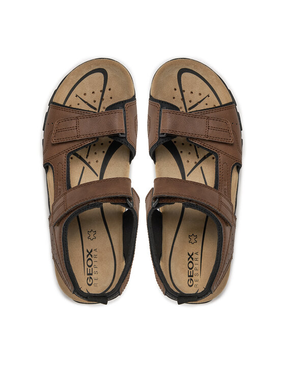 Geox Basutės Geox Uomo Sandal Strada U4524B 000ME C6006 Ruda