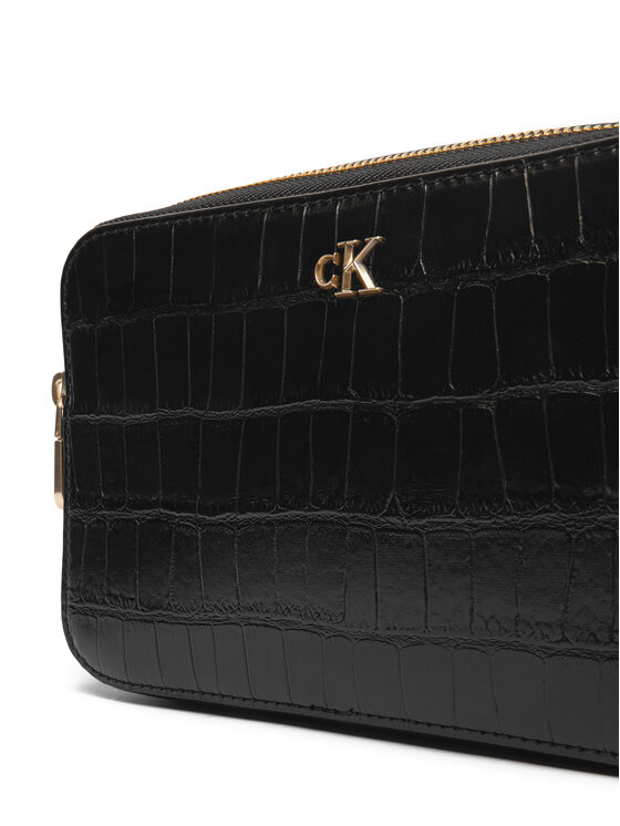 Calvin Klein Torbica Calvin Klein Ck Croc Camera Bag LV04F3285G Crna