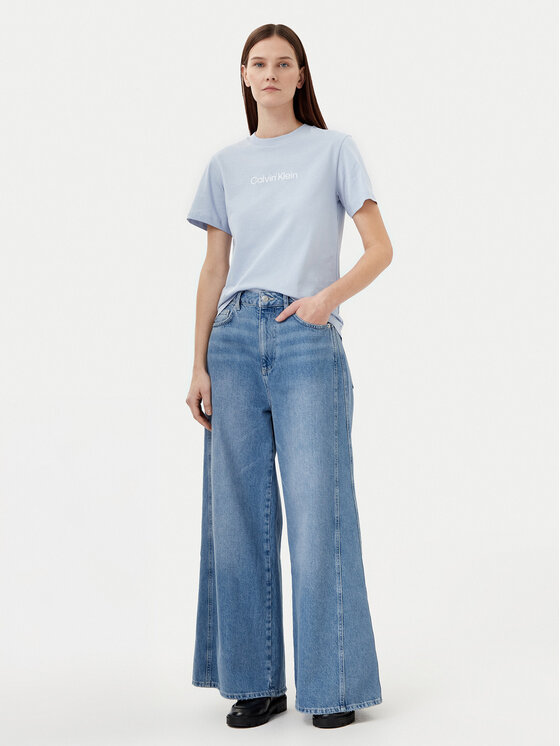 Calvin Klein Calvin Klein Marškinėliai Hero Logo K20K205448 Mėlyna Regular Fit