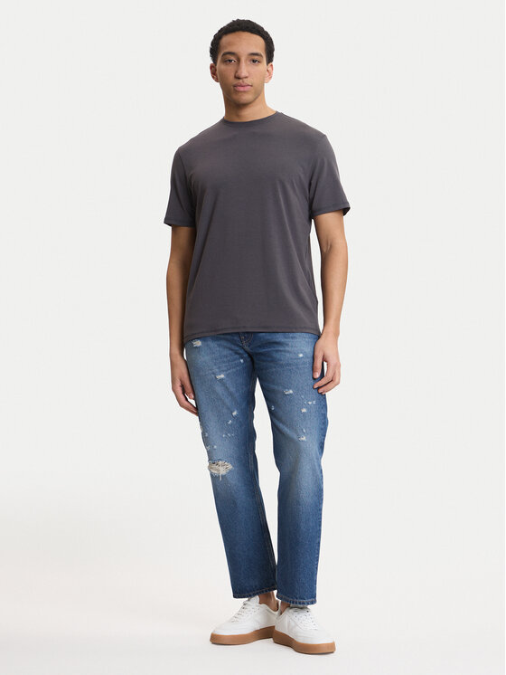 Guess Guess Футболка M6RI62 JR06K Сірий Regular Fit