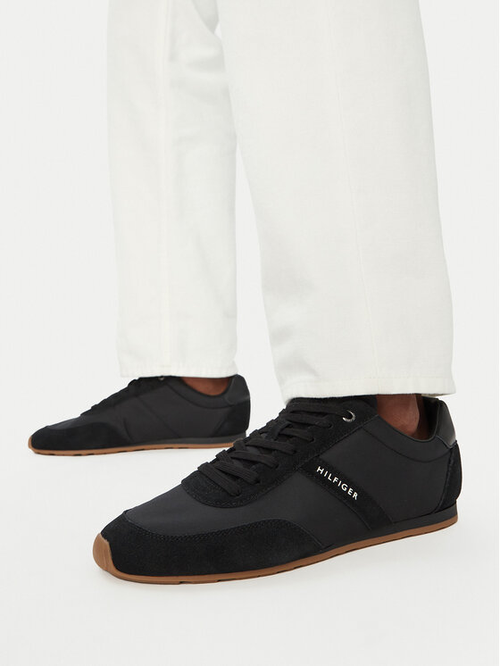 Tommy Hilfiger Sneakersy Tommy Hilfiger Th Lo Run Icon Summer Mix FM0FM05905 Čierna