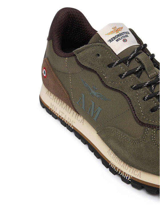 Aeronautica Militare Sneakersy Aeronautica Militare 262SC0320UPL00313 Zielony ciemny