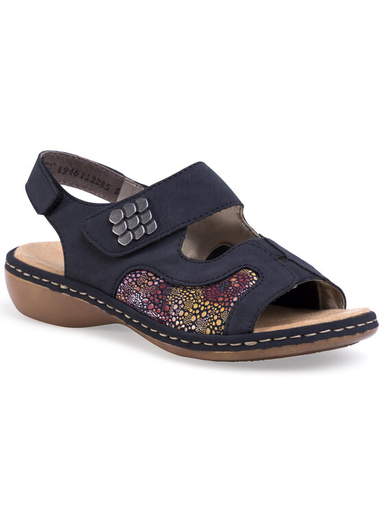 Rieker Sandales Rieker 65989-14 Tumši zils
