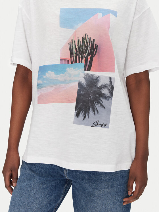 BOSS BOSS Camiseta C_Eband_4 50540433 Blanco Relaxed Fit
