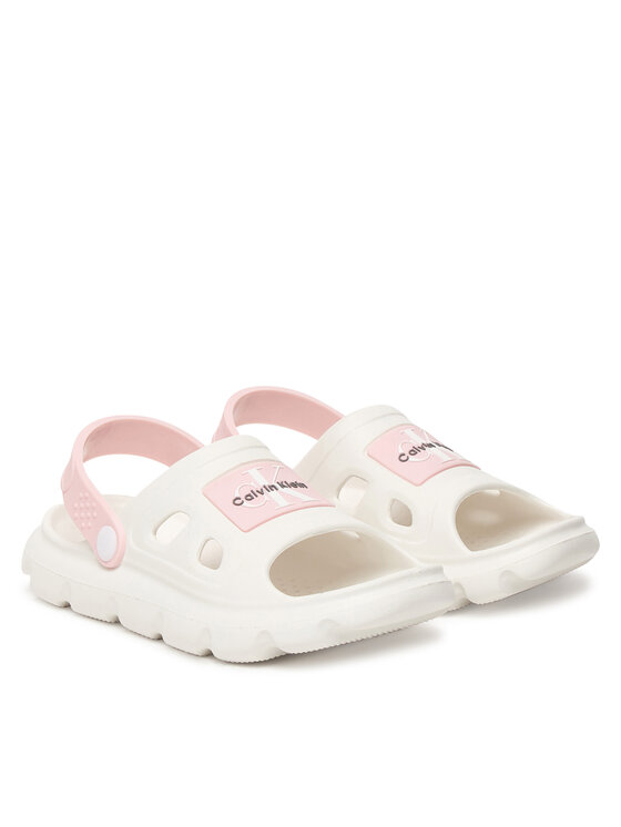 Calvin Klein Sandale Calvin Klein Comfy Sandal V1AF-83264-0083 S Alb