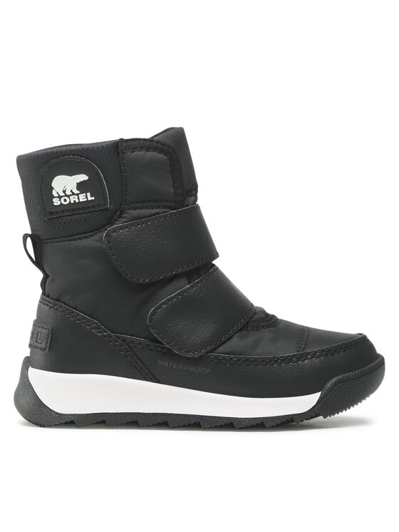 Sorel Škornji za sneg Sorel Childrens Whitney II Strap Wp NC3919-010 Črna