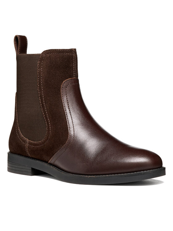 Geox Chelsea Geox D Esmeena D6811D 4322 C6677 Marrone scuro