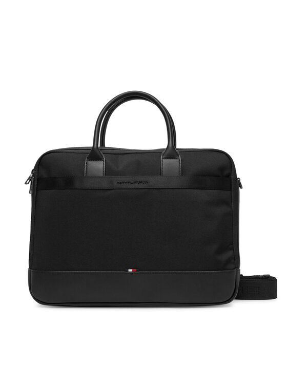 Tommy Hilfiger Τσάντα για laptop Tommy Hilfiger Th Nylon Travel Computer Bag AM0AM13470 Μαύρο