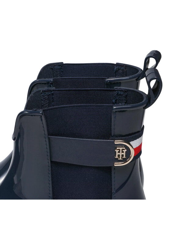 Tommy Hilfiger Гумени ботуши Tommy Hilfiger Th Hardware Rainboot FW0FW05968 Тъмносин