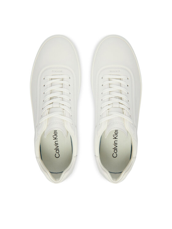 Calvin Klein Laisvalaikio batai Calvin Klein Low Pro Cups Laceup Oxf Hf Lth HW0HW02753 Balta