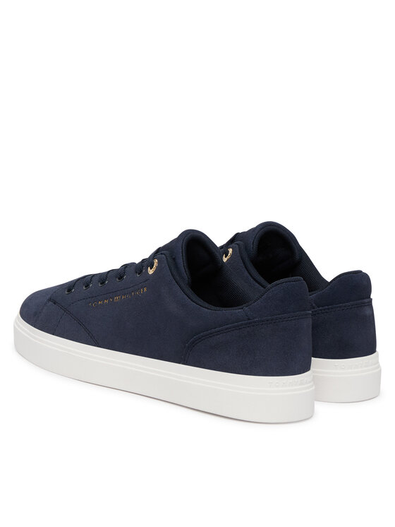 Tommy Hilfiger Sneakersy Tommy Hilfiger Logo Cupsole Trainers FW0FW09109 Tmavomodrá