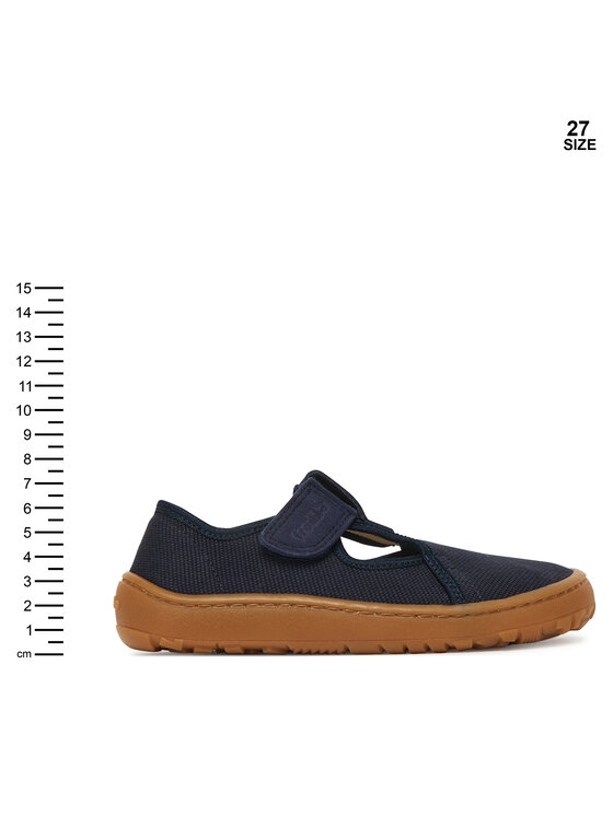 Froddo Тапочки Froddo Barefoot Canvas T-Bar G1700439 S Cиній