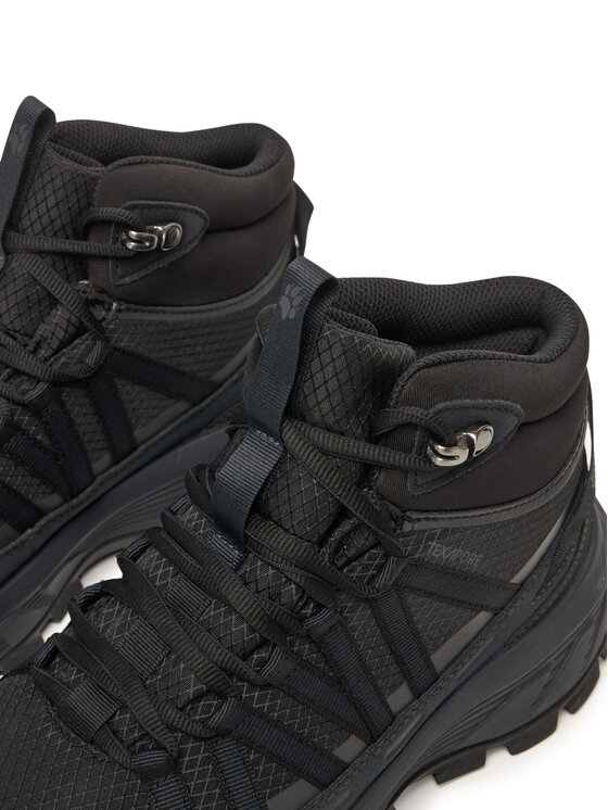 Jack Wolfskin Trekingová obuv Jack Wolfskin Wild Hike Texapore Mid W Čierna