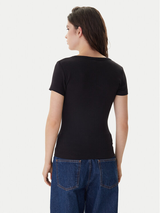 Tommy Jeans Tommy Jeans T-shirt Essential DW0DW17385 Nero Slim Fit