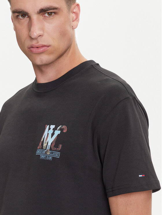 Tommy Jeans Tommy Jeans Marškinėliai Novelty DM0DM21831 Pilka Relaxed Fit