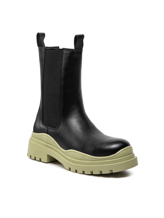 DeeZee Kotníková obuv s elastickým prvkem DeeZee ZAL90152-1 Černá