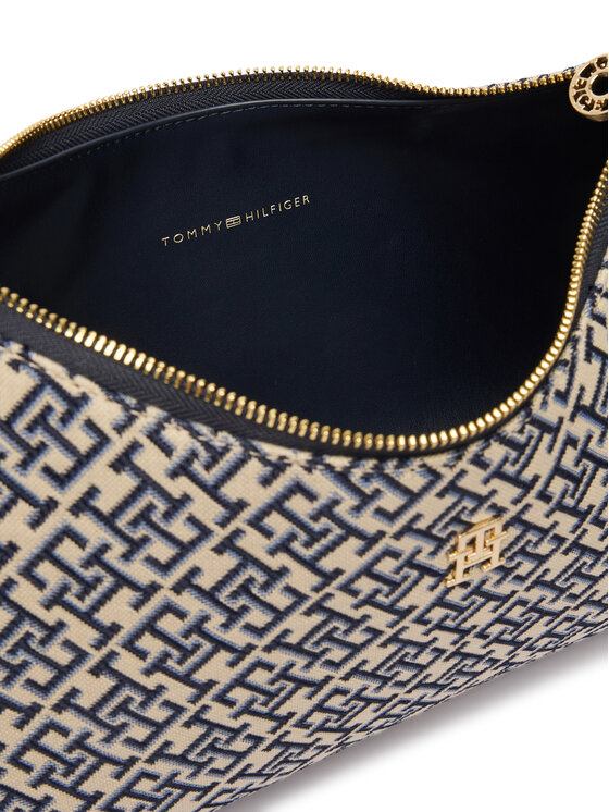 Tommy Hilfiger Rankinė Tommy Hilfiger Th Icon Shoulder Bag Jacquard AW0AW18907 Tamsiai mėlyna