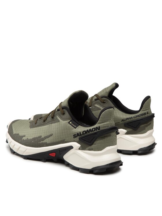 Salomon Skriešanas apavi Salomon Alphacross 4 Gtx GORE-TEX 417230 26 V0 Zaļš