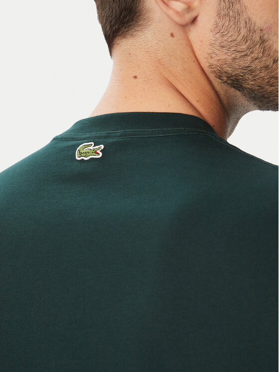 Lacoste Lacoste Camiseta TH9990 Verde oscuro Classic Fit
