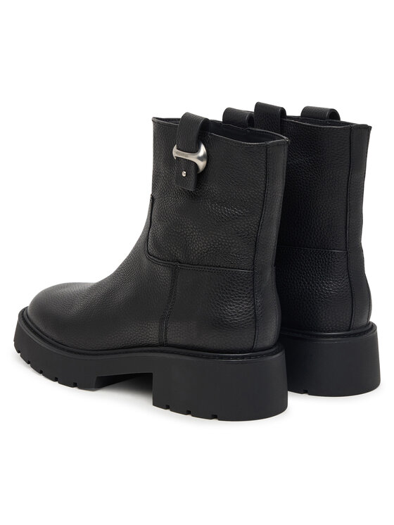 Calvin Klein Botines Calvin Klein Chunky Ankle Boot Lth Hdw HW0HW03202 Negro