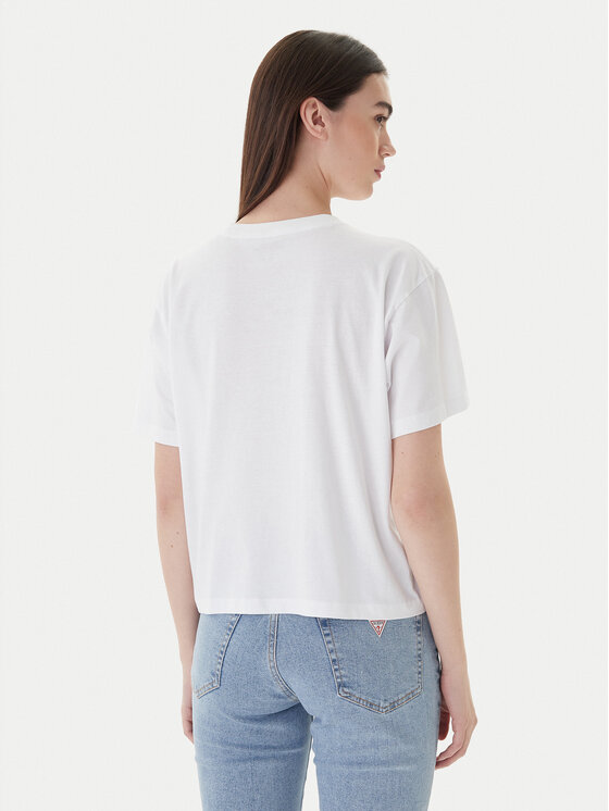Guess Jeans Guess Jeans Футболка W4YI73 K8HM0 Білий Boxy Fit
