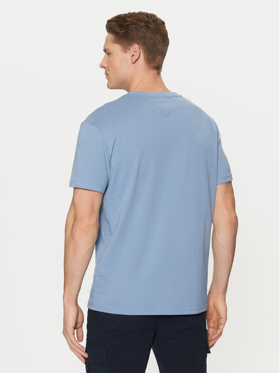 Tommy Jeans Tommy Jeans T-Shirt Signature DM0DM21109 Μπλε Regular Fit