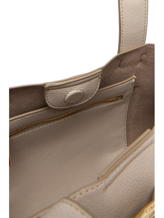 Calvin Klein Borsetta Calvin Klein Buckle Mini Tote With Strap LV04F3295G Beige