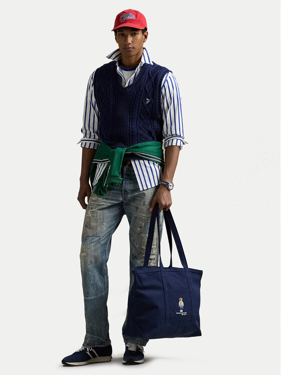 Polo Ralph Lauren Taška Polo Ralph Lauren Polo Bear 405962430001 Tmavomodrá