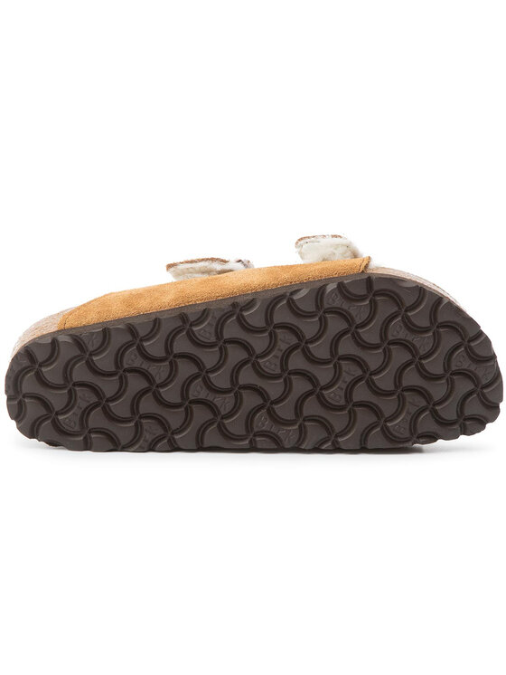Birkenstock Тапочки Birkenstock Arizona Fur 1001135 Коричневий