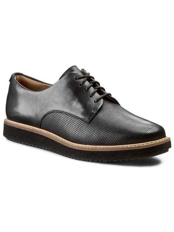 Clarks Félcipő Clarks Glick Darby 261119674 Fekete